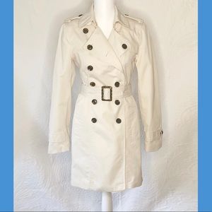 Banana Republic Cream Trench Coat